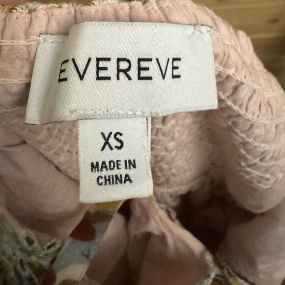 Evereve Size XS Lizzy Floral Eyelet Midi Button Spaghetti Strap Dress - Picture 12 of 13